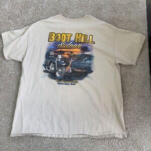 Boot Hill Saloon Shirt Mens XL Beige Bike Week Motorcycle Tee T-Shirt